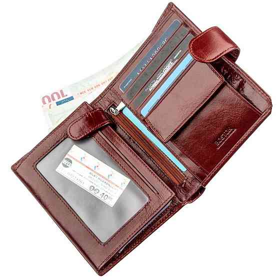 Місткий чоловічий гаманець Boston 18814 Коричневий Київ