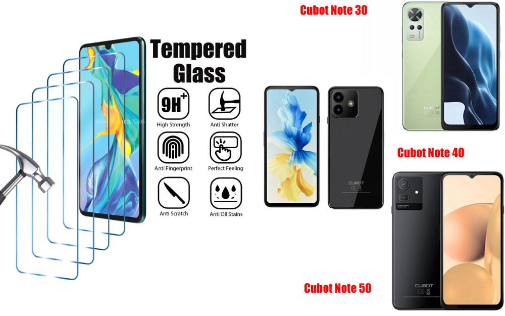 Защитное стекло ArmorGlass для Cubot Note 30, Cubot Note 40, Cubot Note 50 – устойчивое к царапинам и ударам Киев - изображение 1