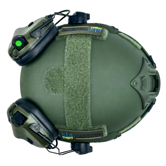 Комплект Шлем кевларовый Fast NIJ IIIA + наушники Earmor M31H Mod3 (Ranger Green) размер S Винница