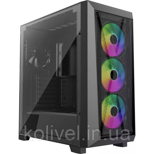 Корпус Xilence XILENT X ARGB X912.ARGB USB-C3.2+2xUSB3.0, 3xARGB+1xBLACK FAN 12cm, без БЖ ATX Киев - изображение 1