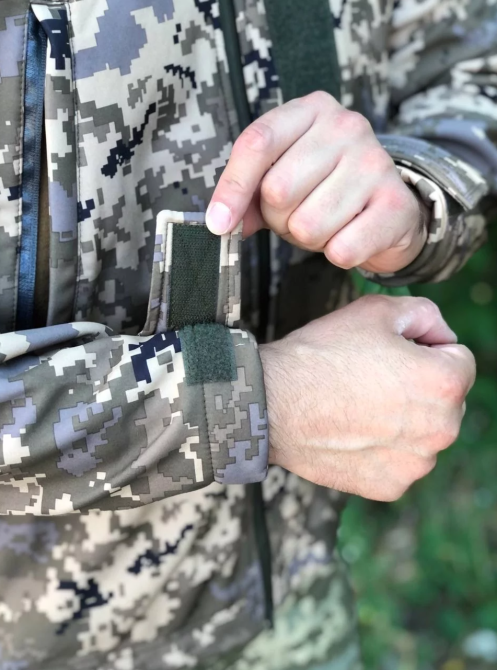 Военная демисезонная куртка Soft Shell пиксель, мужская тактическая ветрозащитная куртка весна осень Львов - изображение 2
