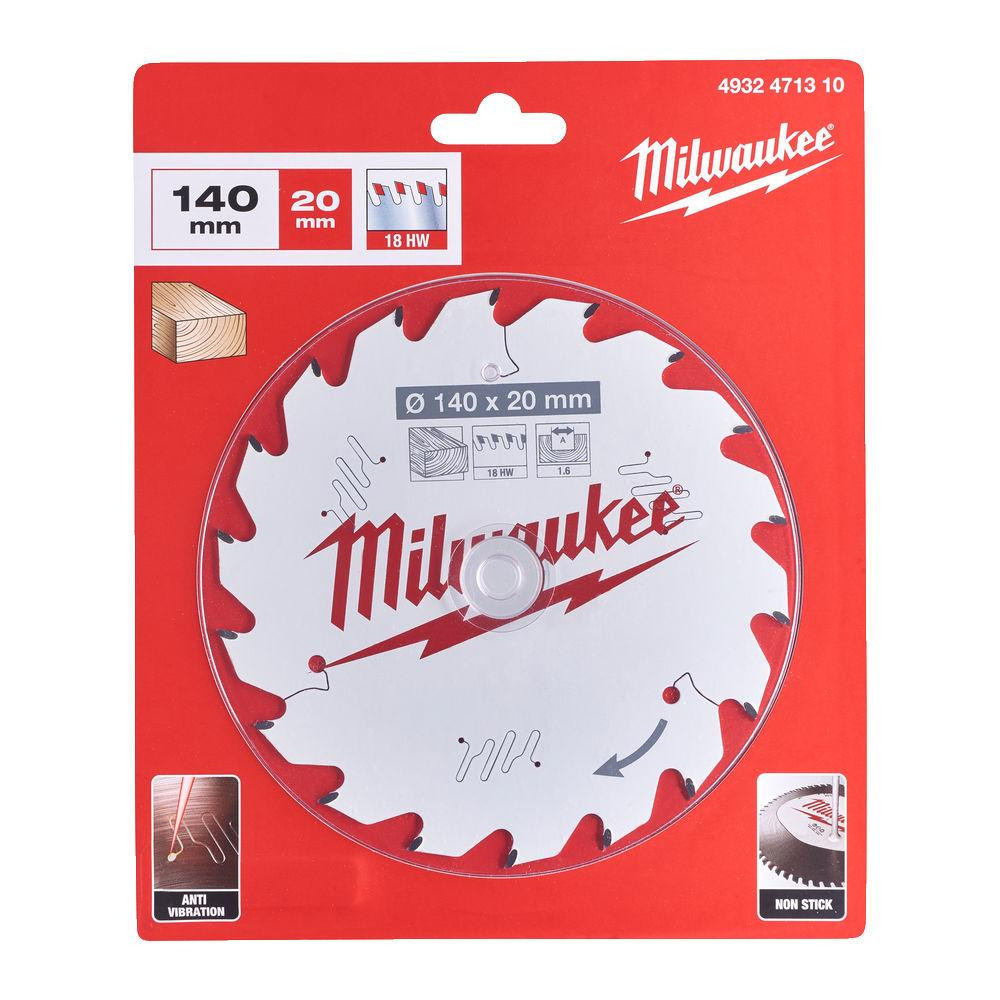 Диск пиляльний PFTE THIN KERF MILWAUKEE, O140х20х1,6мм, 18 зуб. Одесса - изображение 1
