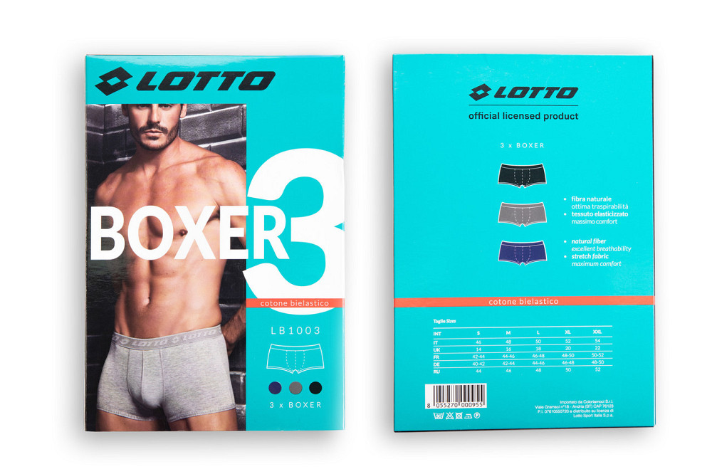 Набор чоловічих трусів (3шт в уп) Lotto LB1003 Киев - изображение 2