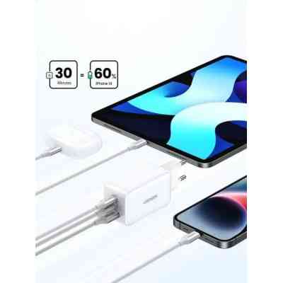 Зарядний пристрій Ugreen 1xUSB + 2xUSB-C 65W GaN CD244 white (15334) Вінниця