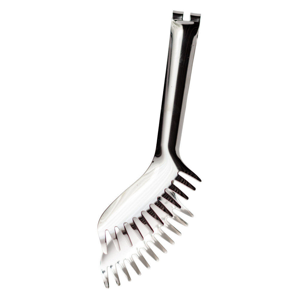 Щипці кухонні металеві 23×4 (см) кулінарні щипці для м'яса, риби, гриля кухарські щипці Сріблястий HP-8-65 Коломия - фото 1