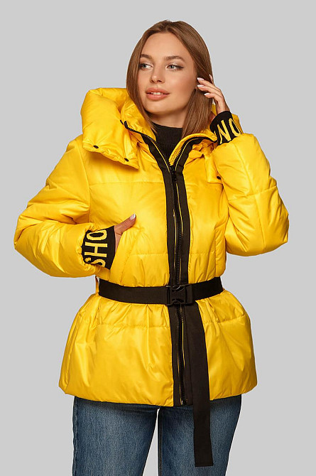 МОЛОДЕЖНАЯ ДЕМИСЕЗОННАЯ КУРТКА АЛЕСА СО СЪЕМНЫМ ПОЯСОМ И ТРИКОТАЖНЫМИ МАНЖЕТАМИ! 44-50р. Киев - изображение 8