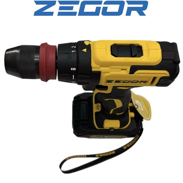 Аккумуляторный шуруповерт ZEGOR CDP-21Q DFR съемный патрон (акум 2шт-21V 2.0Ah и зарядка) Киев - изображение 6