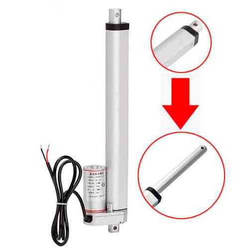 Штоковий лінійний привід актуатор HY01-12-A1-455-300 з вбудованими кінцевими датчиками Київ