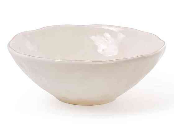 Салатник 300мл керамічний слонова кістка із золотом ТМ BONADI Київ