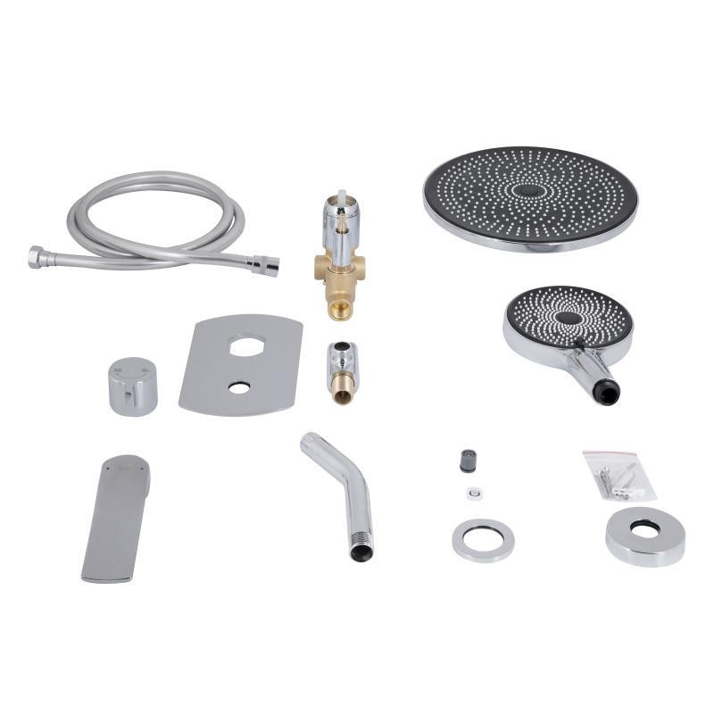 Душевая система скрытого монтажа Qtap Slavonice на два потребителя QTSLA113CRM45898 Chrome Киев - изображение 10