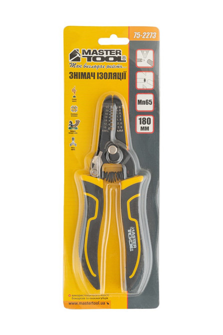 MASTERTOOL Знімач ізоляції мультифункціональний MASTERTOOL 0.3-6.0 мм² Mn65 75-2273 Коломия - фото 3