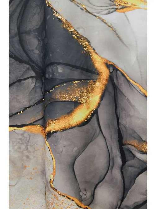 Шторка для ванной и душа с кольцами 180x180 см водоотталкивающая, шторка для душевой и ванной с крючками, мраморно-чёрный Каменец-Подольский - изображение 4