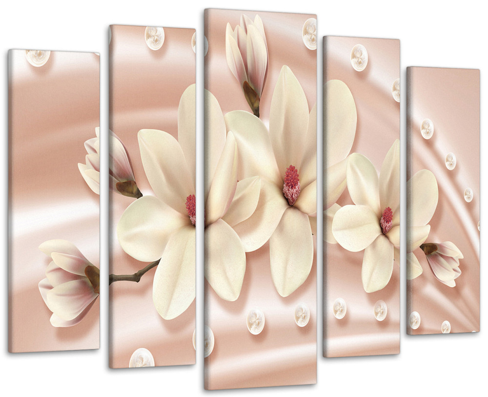 Модульная картина Абстракция Цветы Магнолия (80х118 см) Art-58_5 90х132 см Киев - изображение 1