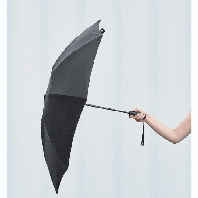 Парасолька з ліхтариком Xiaomi 90FUN Oversize Automatic Umbrella (Чорна) Миколаїв - фото 4
