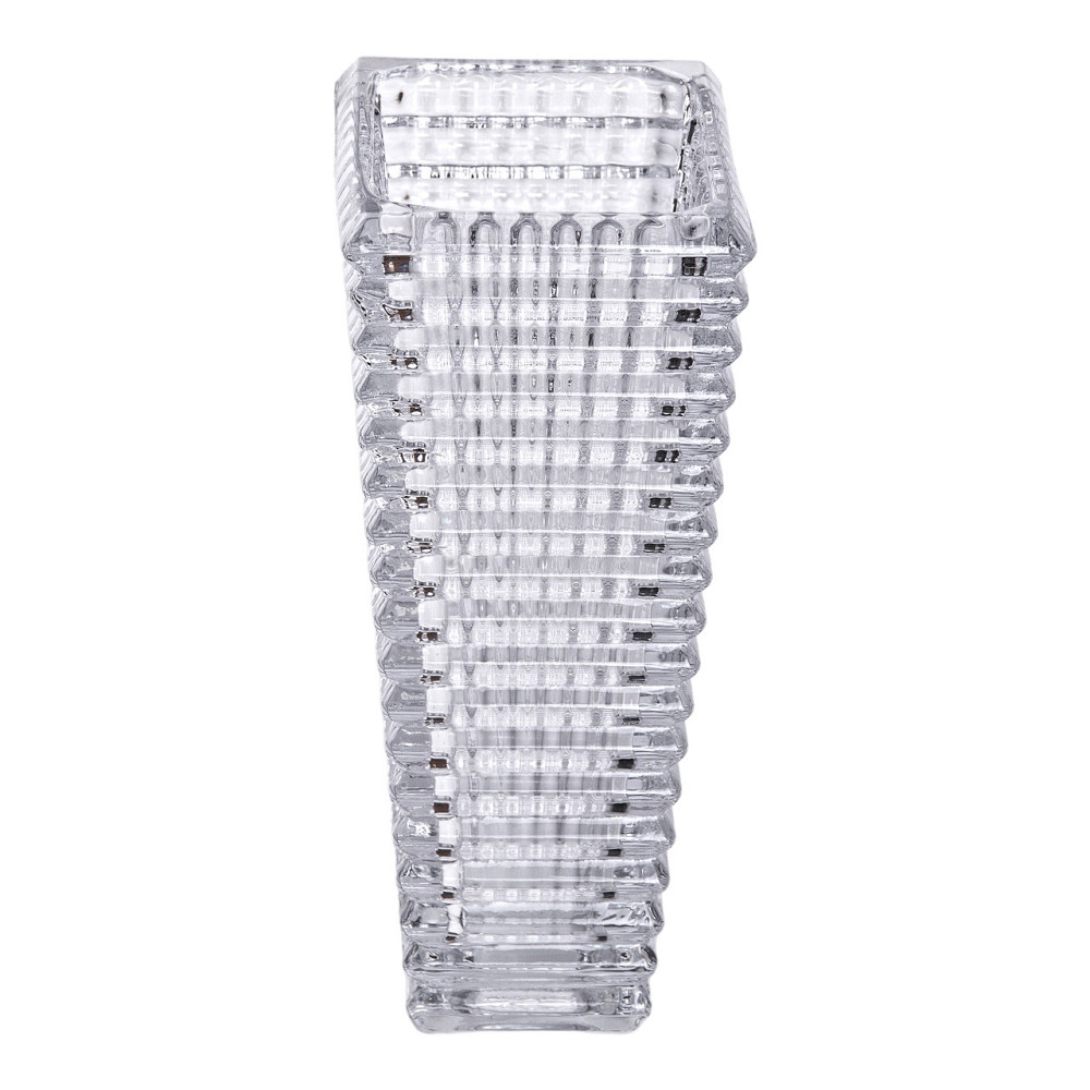 Прямокутна декоративна ваза для квітів із скла, 17 см HP-1721 Коломия - фото 2