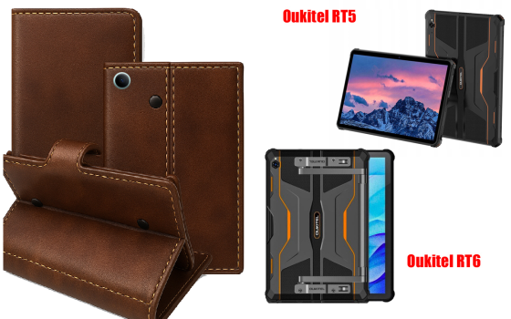 Книжка-трансформер для планшета Oukitel Rt3, Oukitel Rt3 Pro, колір Black Buno-Red Київ