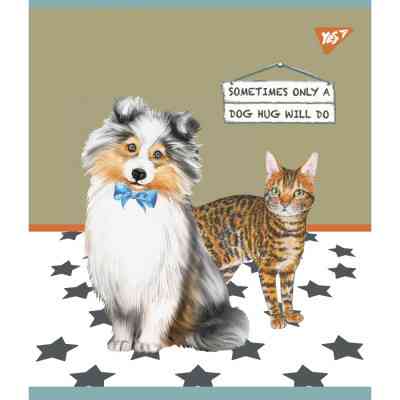 Тетрадь Yes А5 Dogs 24 листов клетка 24 листа (766834) Винница