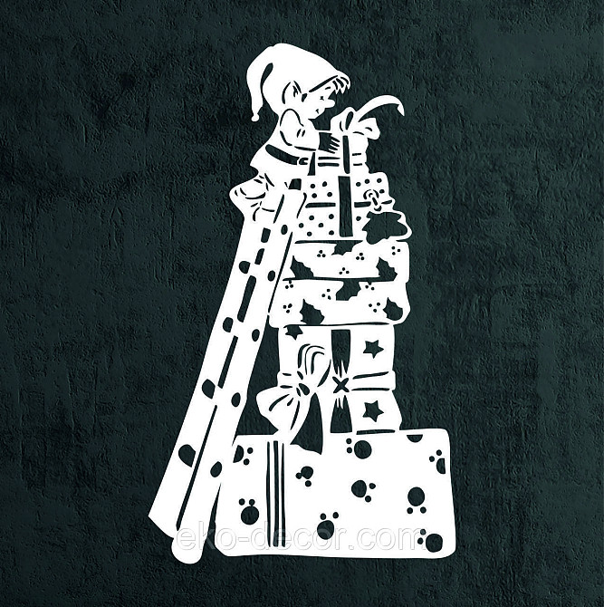 Декоративное настенное Панно «Ельф», Декор на стену 70*41 см, Белый Киев - изображение 6