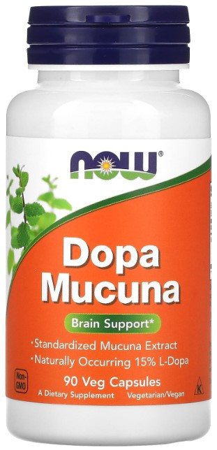 Мукуна пекуча Now Foods Dopa Mucuna 90 вегетаріанських капсул Київ - фото 1