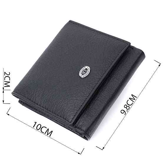 Красивый кошелек для женщин из натуральной кожи ST Leather 22709 Черный Киев