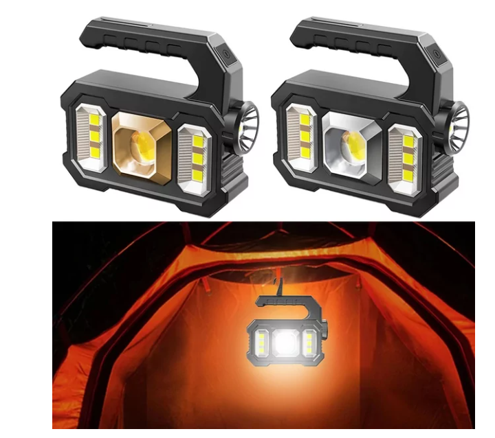 Ручний світлодіодний акумуляторний ліхтар лампа Multifunctional portable lamp KJ-208 з функцією павербанка Одеса - фото 9