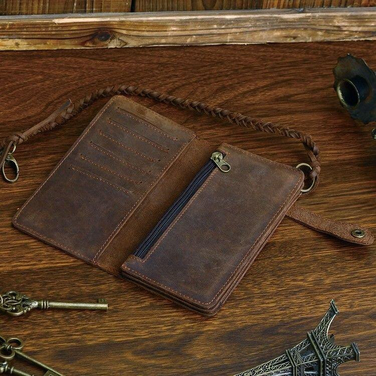 Чоловік клатч Vintage 14383 з вінтажній шкіри Коричневий Київ - фото 18