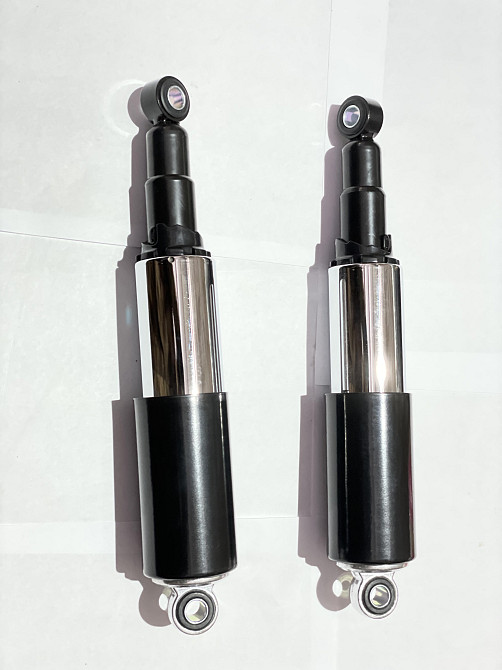 Амортизаторы (пара) ЯВА 320mm, регулируемые, закрытые, черные NDT Київ - фото 1