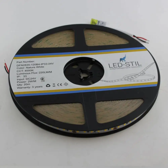 LED-STIL LED стрічка LED-STIL 4000K, 2 Вт/м, 2835, 120 діодів, IP33, 24V, 220 LM, нейтральне св Коломия