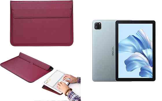 Чехол-конверт VitoCase для Blackview Oscal Pad 60, с функцией подставки для планшета Бордовый Киев