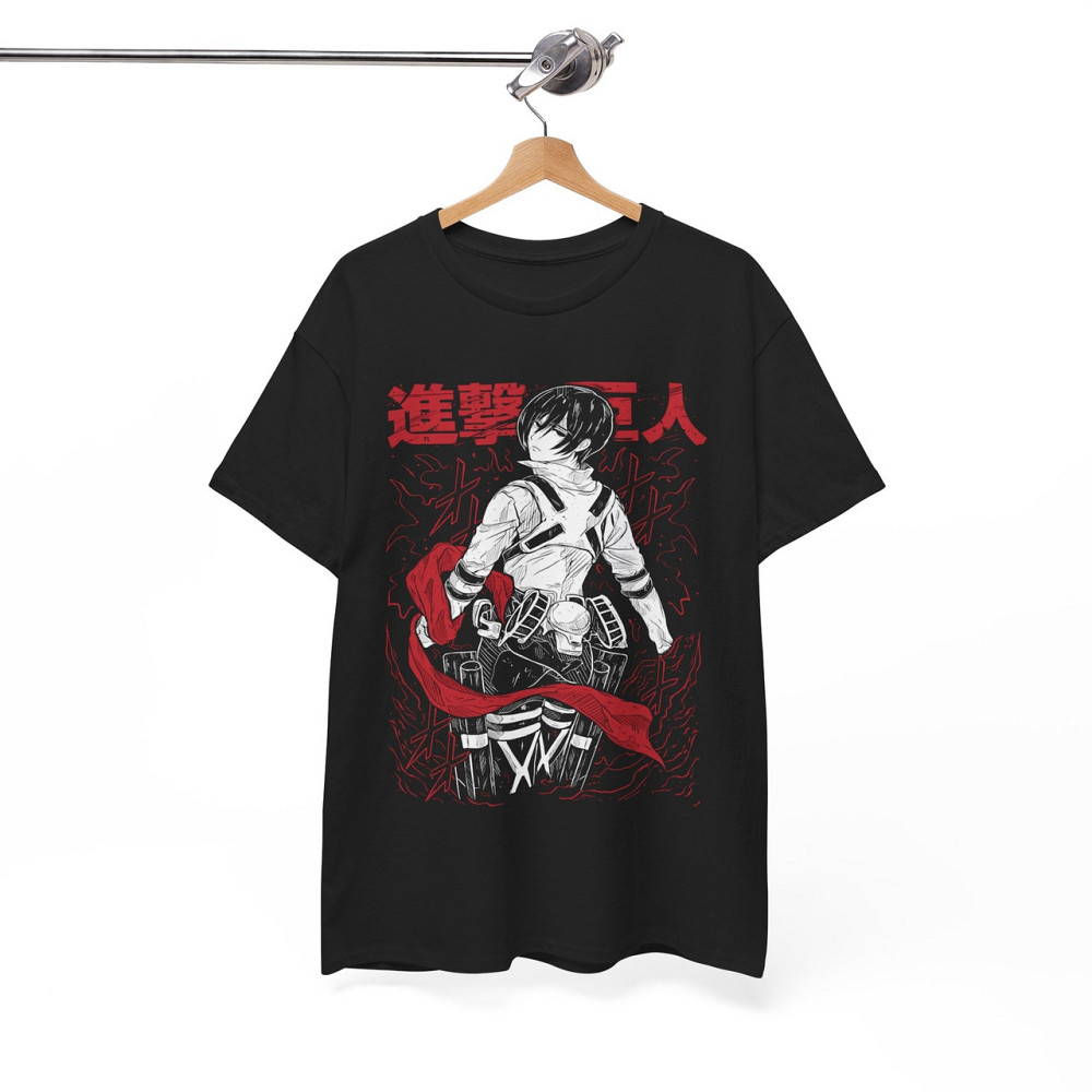 Футболка для хлопчика з аніме принтом Атака титанів оверсайз (зріст від 165 до 180) Чорний AnimeJ0465m Дніпро - фото 6