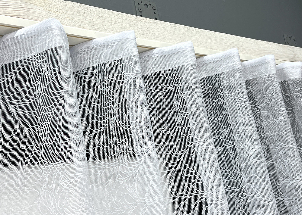 Тюль VR-Textil 2005т Жаккард Белый 400х120 см (42-1028) Киев - изображение 6