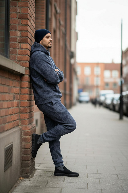 Чоловічий зимовий спортивний костюм на флісі Сірий мармур 46/48 Харків - фото 7