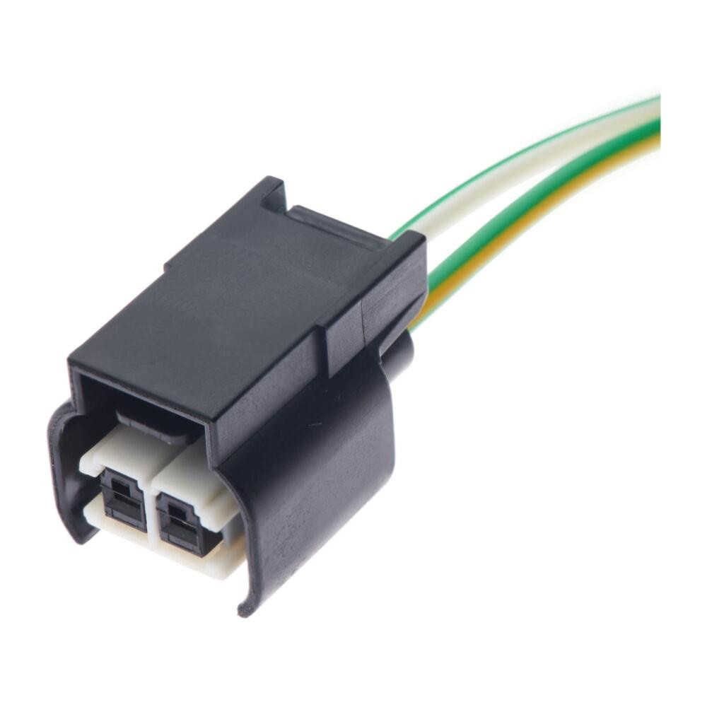 Електричний з'єднувач із дротом, 2-контактний, Поворотів, Чорний, Пластик, Київ - фото 1