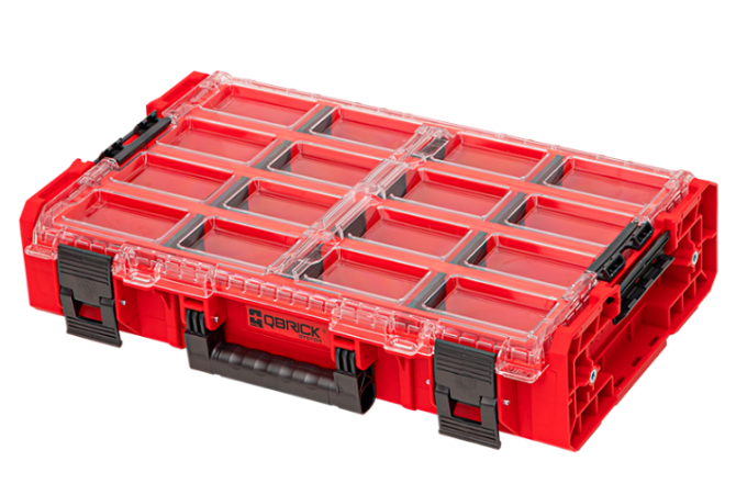 Ящик органайзер для інструментів Qbrick System ONE Organizer XL 2.0 Long Bin Red (5901238256571) Київ - фото 1