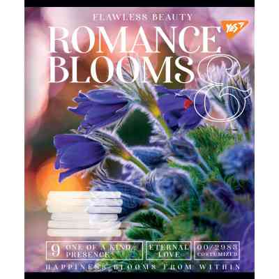Зошит Yes А5 Romance blooms 48 аркушів, лінія (766460) Вінниця