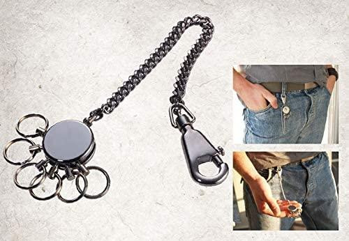 Брелок с карабином Troika с цепочкой и шестью кольцами Серебристый Винница - изображение 5