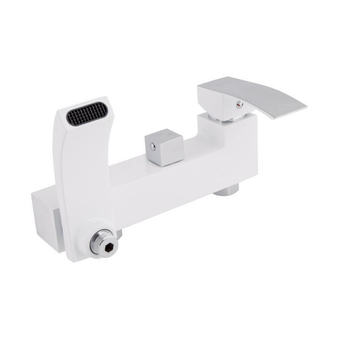 Душевая система из латуни Qtap Swan Cascada на три потребителя (с изливом) QTSWA111CRW45570 Chrome/White Харьков - изображение 8