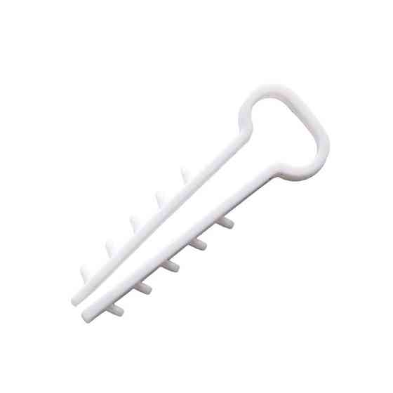 Дюбель швидкого монтажу для кабелю (6х3) плоский білий (пач. 100шт) Харків