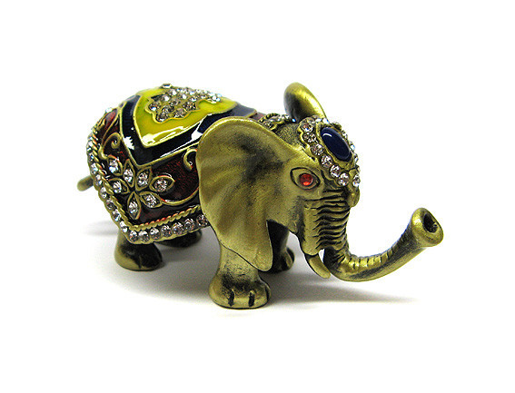 Скринька метал зі стразами Слон Київ - фото 1