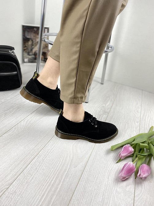 Sothby 's Туфлі жіночі Sothby 's M-375 чорні (весна-осінь, замша натуральна) (3111) Коломыя - изображение 2