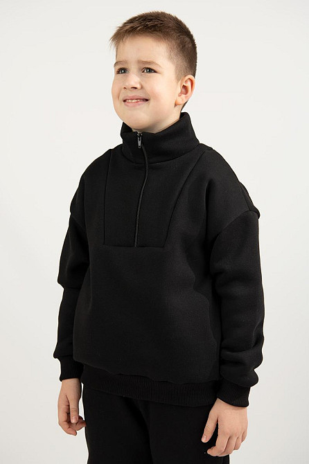 Дитячий теплий костюм, чорний, тринитка, топ Київ - фото 3