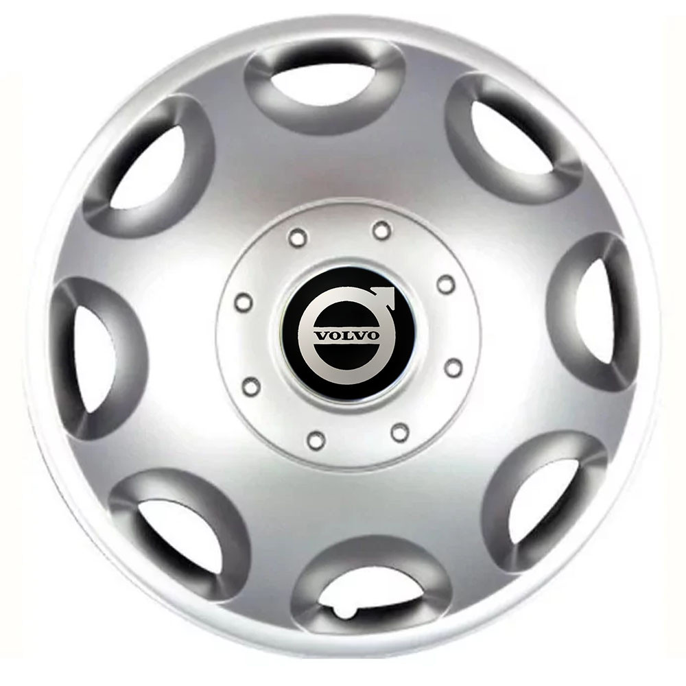 Автомобільні модельні ковпаки R15 Volvo 300 4шт, SJS, сріблясті Київ - фото 1