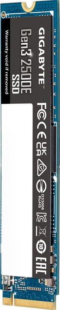 Накопичувач SSD 500 GB Gigabyte Gen3 2500E M.2 PCIe NVMe 3.0 x4 3D TLC (G325E500G) ( 22101 ) Харьков - изображение 4