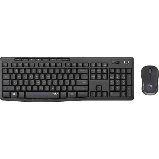 Комплект (клавіатура, миша) бездротовий Logitech MK295 Combo Black USB (920-009800) Чорний Харків