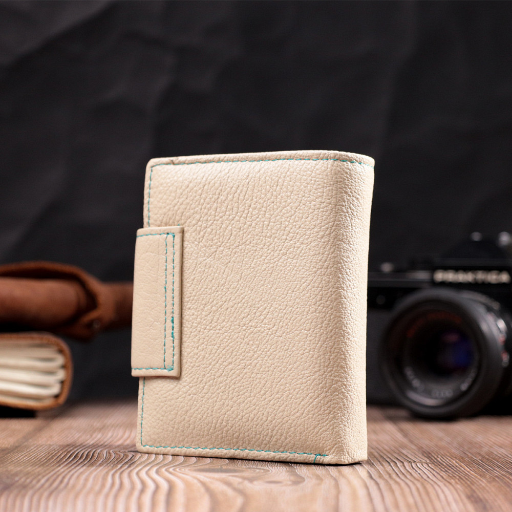 Оригинальное портмоне для женщин из натуральной кожи ST Leather 19451 Белый Киев - изображение 2