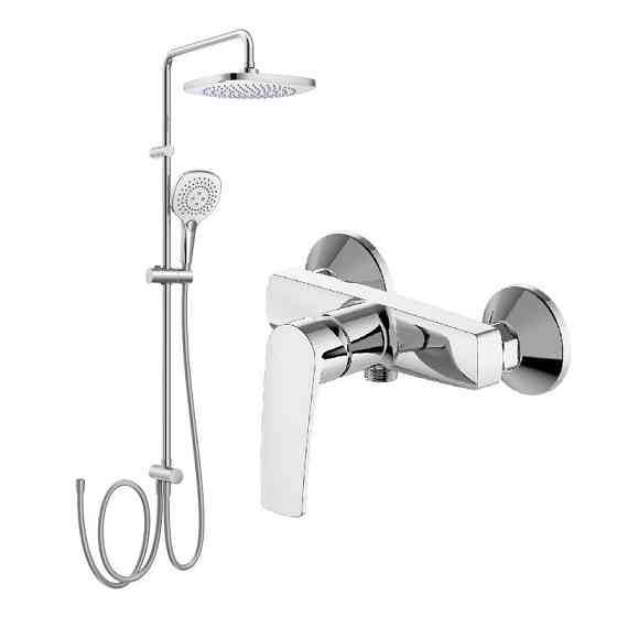 Набір для ванни IMPRESE KAMPA (015285+T-00260SQ) хром Київ