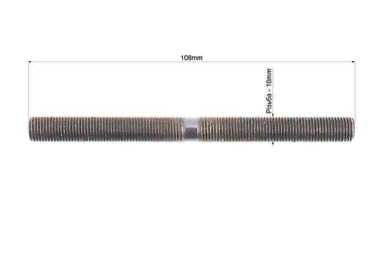 Вісь передня MTB М10х108мм, під ексцентрик, чорна Київ