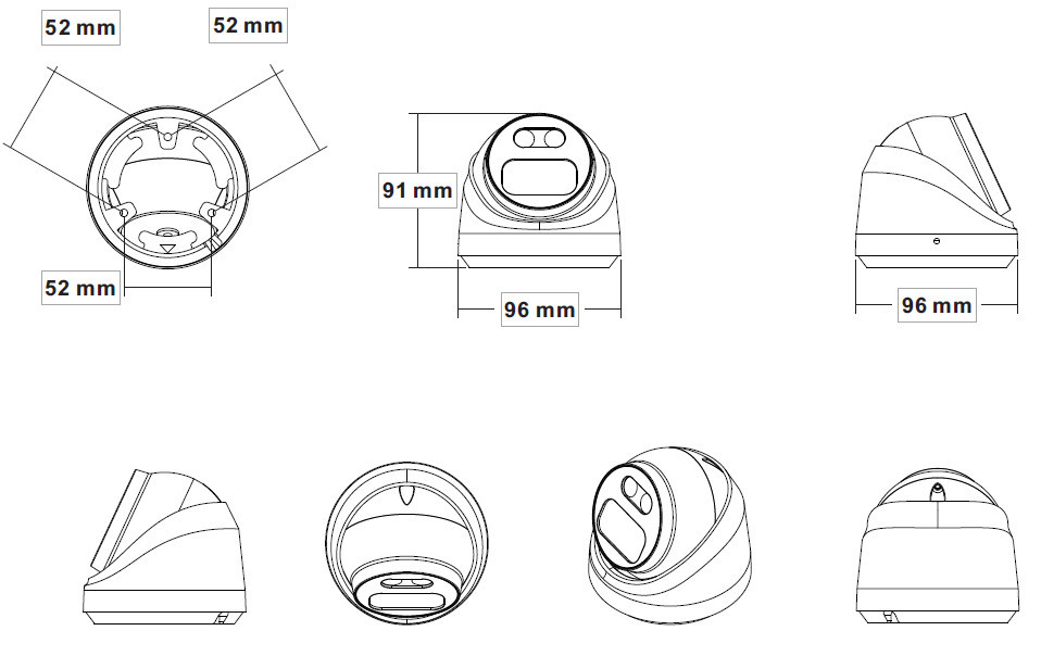 IP-відеокамера 5 Мп SEVEN IP-7215PA-DL white 2,8 мм з розумною подвійною підсвіткою Київ - фото 8