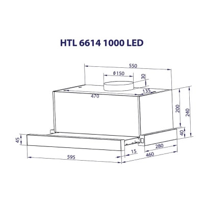 Витяжка кухонна Minola HTL 6614 BL 1000 LED (HTL6614BL1000LED) Вінниця - фото 7