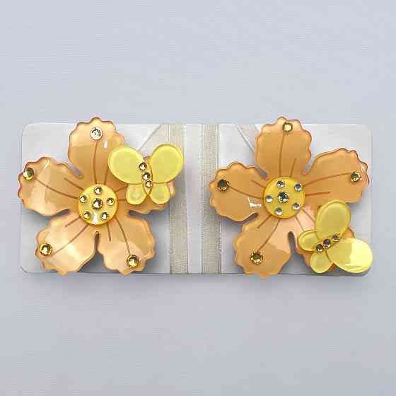 Магніти для штор і гардин Весна набір 2 шт Помаранчевий з жовтим (81-315) Київ